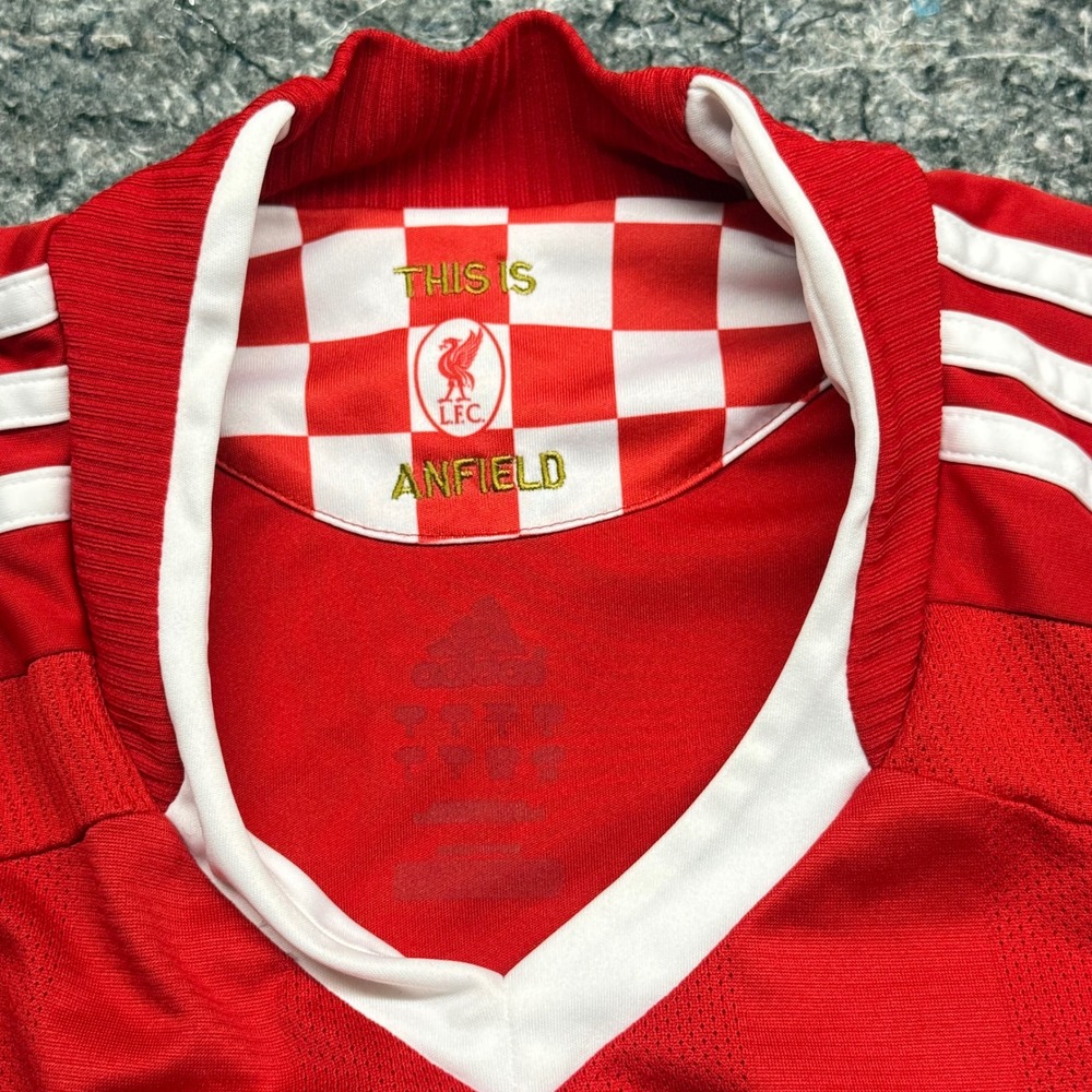 Adidas Liverpool FC 2008-2010 Home Jersey Red Carlsberg Soccer Shirt Mens M - Picture 6 of 8
